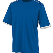 Youth Wicking Polyester Short Sleeve T-Shirt with Contrast Piping